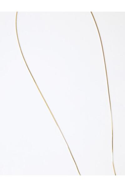 Jimmy Key Altın Rengi İnci Detaylı Metal Top Figürlü Ayarlanabilir Kolye