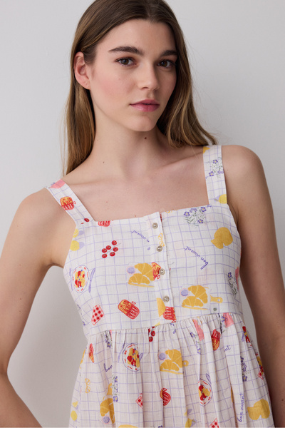 Penti Bon Vivant Çok Renkli Gecelik