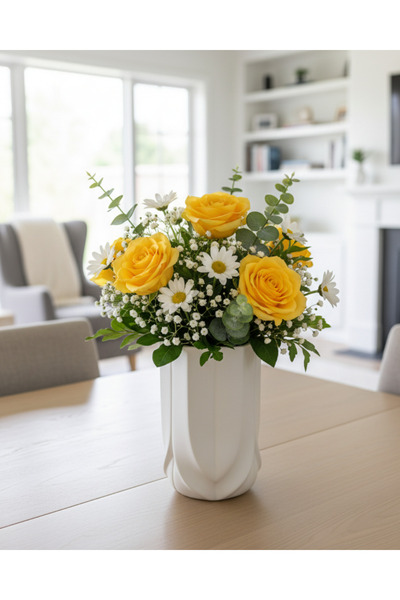 Generic A ceramic vase with a beautiful geometric design