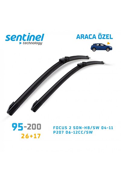 Sentinel Silecek Takımı Muz Focus 2 Sedan-HB/SW (2004-2011) 26"+17"