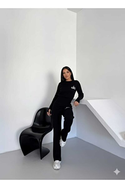 Cemre Life New Deux Stylish Design Knitwear Set with Finger Detail