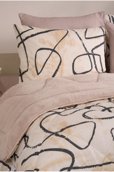 VİLERA HOME Pofuduk Welsoft Double Size Bedspread Set with Pillowcases