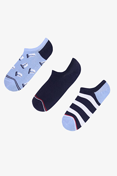 Penti Men's Sail 3-Piece Multicolored Sneaker Socks