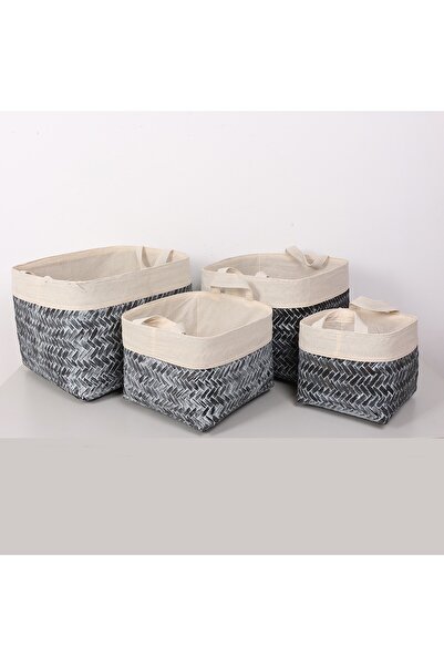 Mylamp Humi Natural Bamboo Basket Set of 4