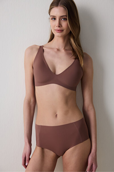 Penti Invisible Ribbed Kahverengi Sütyen