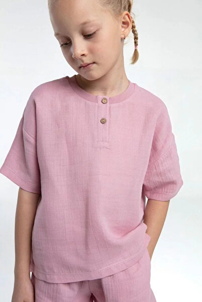 Rolypoly Girl's Shorts Set - Dried Rose