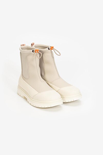 Calvin Klein Kadın Gündelik Kullanıma Uygun Şık Tasarımlı Akıllı Bağcıklı Bej Bot & Bootie YW0YW0106