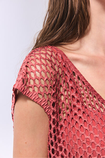 Penti Φόρεμα Lora Fishnet σε ανοιχτό καφέ