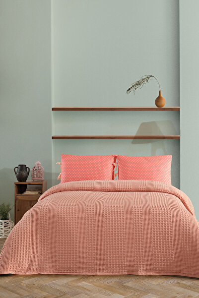 Elart Silvia Pike Set Double (220X240 cm) Salmon