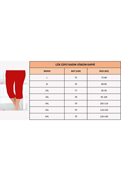 Altınay Luxury Pocketed Viscose Women's Capri K6