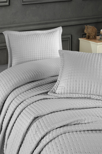 Elart Alinda Double Bedspread Set (240X260 cm) Gray