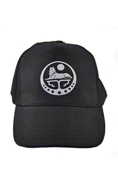 anahtarlıksepeti Pălărie neagră imprimată cu logo Chechen Borz