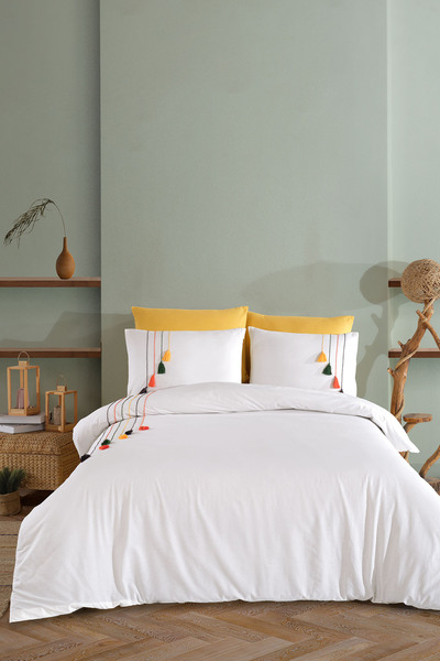 Elart Carmen Nevresim Takımı Çift Kişilik (200x220 cm) Sarı