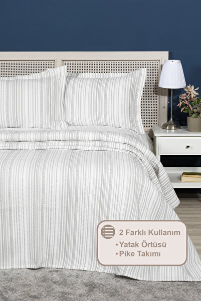 Elart Harmony Bedspread Set Double Size (240X250 cm) Anthracite