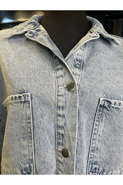 Dadali Women's Long Sleeve Stone Embroidered Cotton Denim Jacket