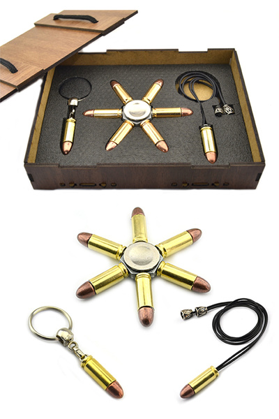 anahtarlıksepeti مجموعة هدايا على شكل عجلة قلادة على شكل رصاصة من ماكيت