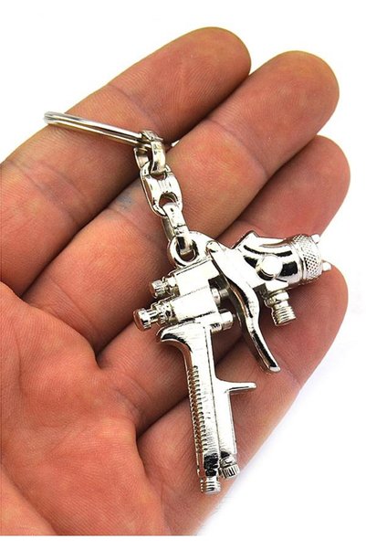 anahtarlıksepeti Paint Gun Keychain - Nickel