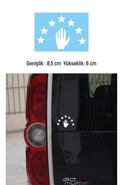 anahtarlıksepeti Folie pentru steagul Abhaziei croială autocolante alb 8,5 CM