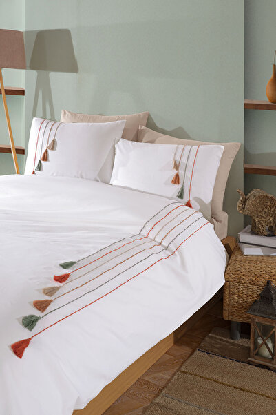 Elart Carmen Duvet Cover Set Double (200X220 cm) Beige