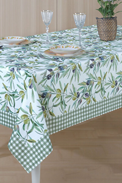 Elart Olive Tablecloth Printed (160X220 cm)