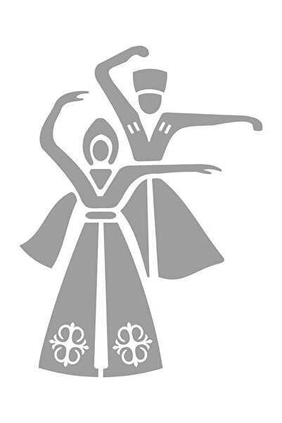 anahtarlıksepeti Kafkas Bay - Autocolant din folie (argintiu aurit) 18 cm