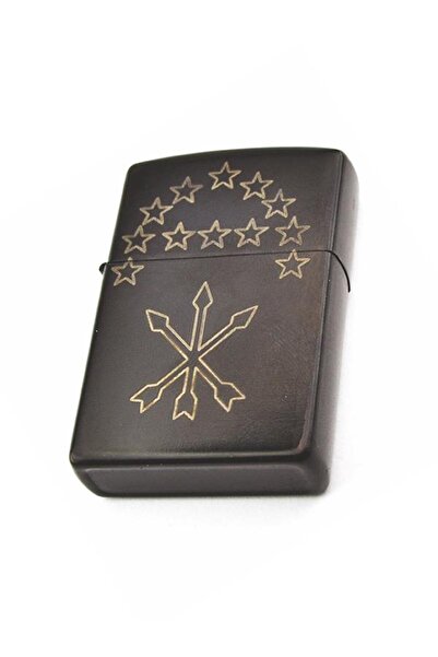 anahtarlıksepeti Çerkes Adige Bayrak Figürlü Benzinli Çakmak