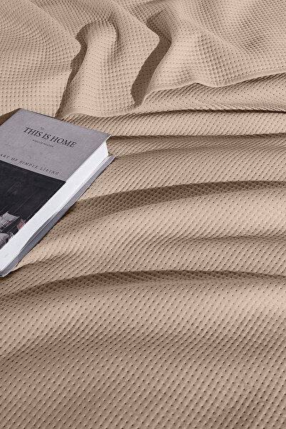 Elart Pan Dora Çok Amaçlı Yatak Örtüsü Çift Kişilik (200X220 CM) Bej