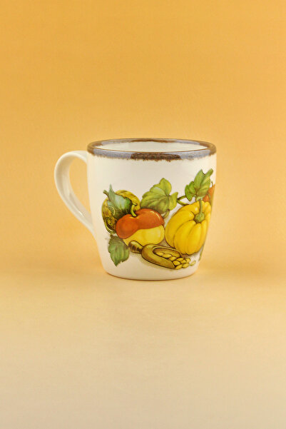 Bursa Porselen Dekor Retro Pumpkin Porcelain Mug