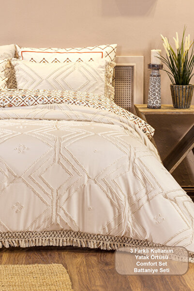 Elart Clara Bedspread Set (220X240 cm) Mink