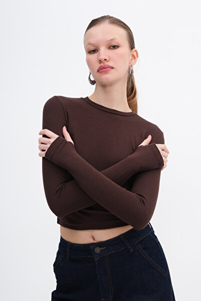 Addax Μακρυμάνικο μπλουζάκι Modal P4420