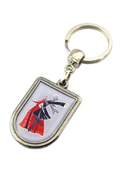 anahtarlıksepeti سلسلة مفاتيح قطرة نموذج بندقية مزدوجة للعب الكرة القوقازية