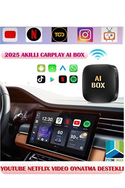 carplay Akıllı Multimedya Kutusu 32gb Android Kablosuz Ai Box Youtube Netflix Google Playstore Uyumlu