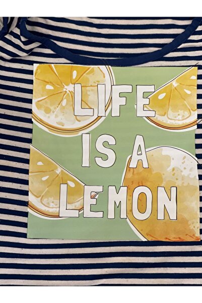 Gönülden Tasarım 20X18 CM FERĂȚĂ LEMON LEMON TRANSFER PRINT APPLICAT PATCH ARMĂ