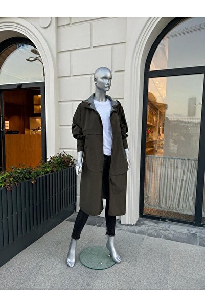 SARE ERKMEN Hijab Trench Coat Raincoat