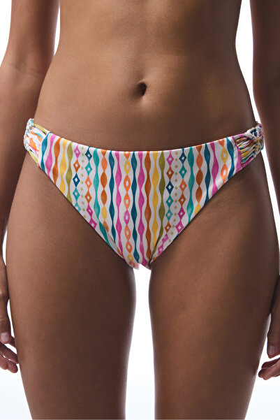 Penti Striped Mae Macrame Bikini Bottom