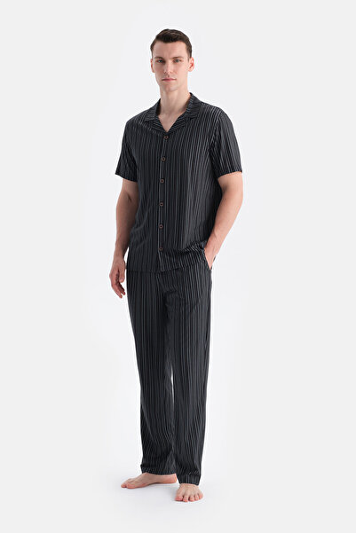 Dagi Multicolor Striped Shirt Pants Set