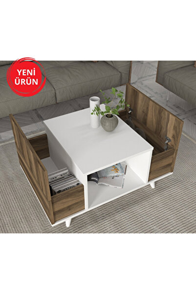 Dekorister Eriberto Orta Sehpa Beyaz-ceviz