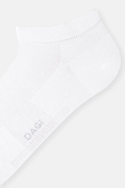 Dagi Men's Coolmax White Booties Socks