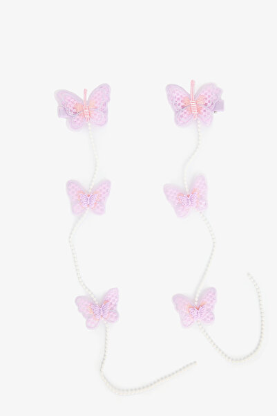Penti Kız Çocuk Butterfly Lila Toka