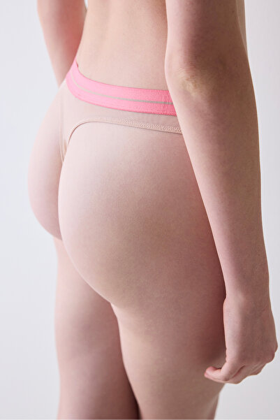 Penti Lace Detailed Lace Thong Panties