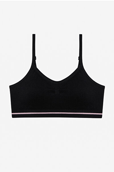 Penti Girls' Black Seamless Seamless Black Short Top