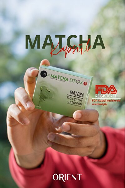 Matcha Yeşil Çay ve L-Karnitin İçeren Kapsül