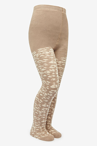 Penti Pretty Leopard Towel Bitter Brown Pantyhose