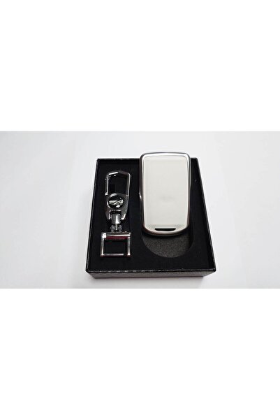 OEM White aluminum key case for Mazda keys (Mazda3, Axela, CX4, CX5, CX8, CX-30 2019-2020)