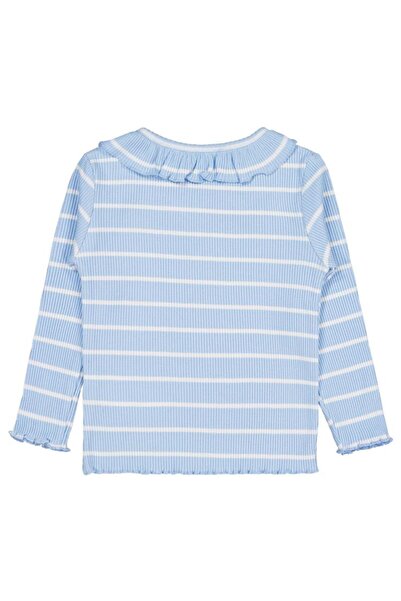 Civil Girls Hanorac cu dungi pentru copii 2-5 ani - Albastru 3-4 ani