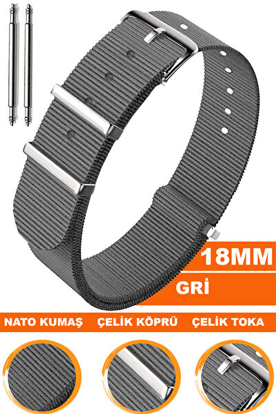 COBRA 18mm Fossil-Welder-Casio-Seiko-Omega-Armani Saat Uyumlu Nato Tekstil Ku...
