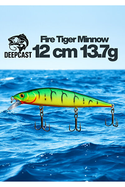 Fire Tiger Minnow 12cm – 13.7g Hard Lure