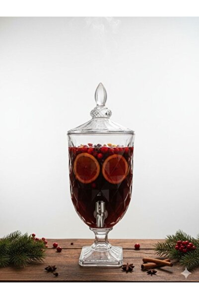 Perodia Aisha 4.5 LT Musluklu Cam Sebil Şerbetlik Parti Damacanası Meşrubatlık