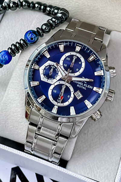 Daniel Klein Marka Multifonksiyon Çelik  Erkek Kol Saati+ Bileklik Hediyeli