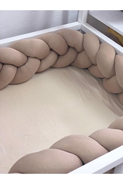 GULDESIGN 90x190 500 سم بدون باب 3 قطع حماية محبوكة باللون البيج